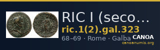 RIC I (second edition) Galba 323 — CANOA