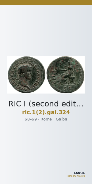 RIC I (second edition) Galba 324 — CANOA