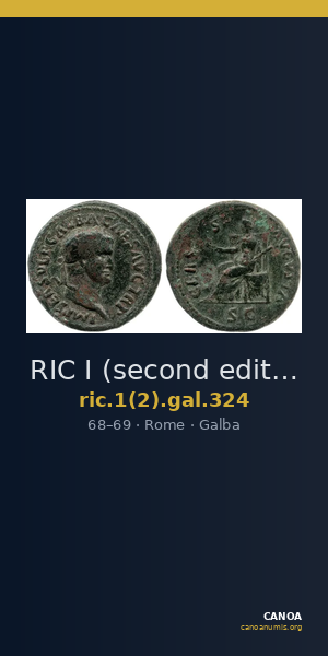 RIC I (second edition) Galba 324 — CANOA