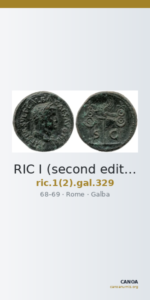 RIC I (second edition) Galba 329 — CANOA