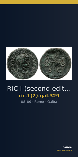 RIC I (second edition) Galba 329 — CANOA