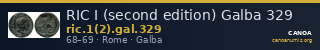 RIC I (second edition) Galba 329 — CANOA