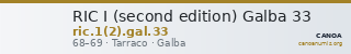 RIC I (second edition) Galba 33 — CANOA