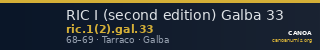 RIC I (second edition) Galba 33 — CANOA