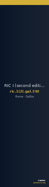 RIC I (second edition) Galba 330 — CANOA