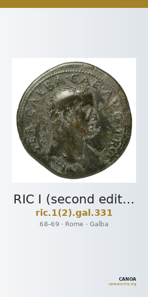RIC I (second edition) Galba 331 — CANOA
