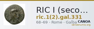 RIC I (second edition) Galba 331 — CANOA