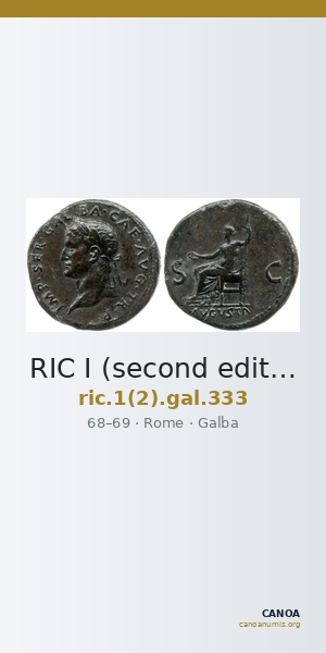 RIC I (second edition) Galba 333 — CANOA