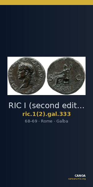 RIC I (second edition) Galba 333 — CANOA