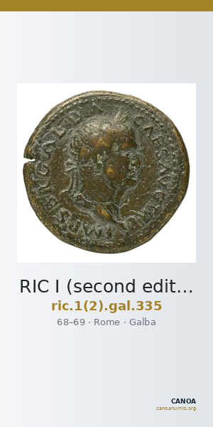 RIC I (second edition) Galba 335 — CANOA