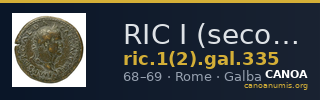 RIC I (second edition) Galba 335 — CANOA