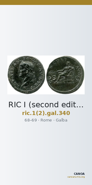 RIC I (second edition) Galba 340 — CANOA