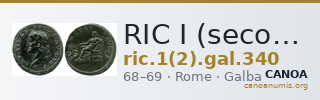 RIC I (second edition) Galba 340 — CANOA