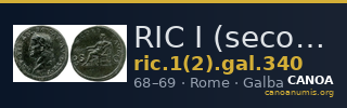 RIC I (second edition) Galba 340 — CANOA
