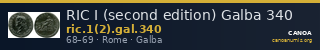 RIC I (second edition) Galba 340 — CANOA