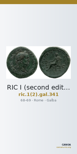 RIC I (second edition) Galba 341 — CANOA