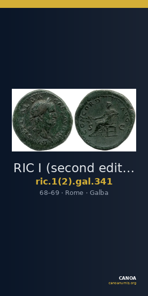 RIC I (second edition) Galba 341 — CANOA