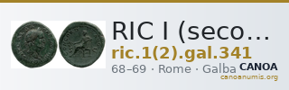 RIC I (second edition) Galba 341 — CANOA
