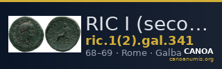 RIC I (second edition) Galba 341 — CANOA