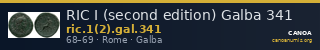 RIC I (second edition) Galba 341 — CANOA