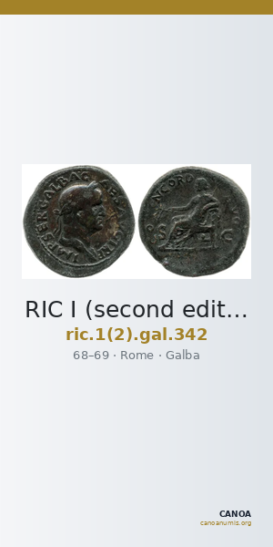 RIC I (second edition) Galba 342 — CANOA
