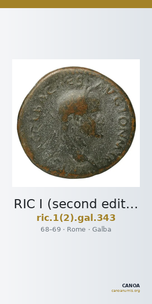 RIC I (second edition) Galba 343 — CANOA
