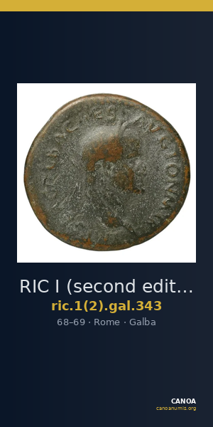 RIC I (second edition) Galba 343 — CANOA