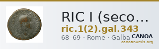 RIC I (second edition) Galba 343 — CANOA