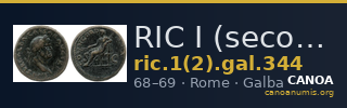 RIC I (second edition) Galba 344 — CANOA