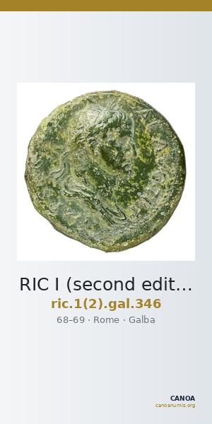 RIC I (second edition) Galba 346 — CANOA