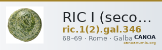 RIC I (second edition) Galba 346 — CANOA