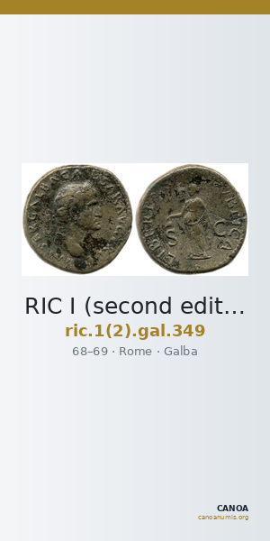 RIC I (second edition) Galba 349 — CANOA