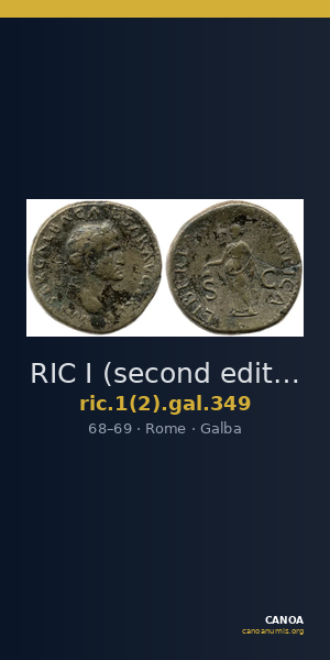 RIC I (second edition) Galba 349 — CANOA