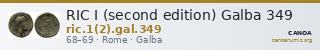RIC I (second edition) Galba 349 — CANOA