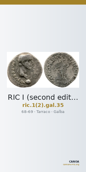 RIC I (second edition) Galba 35 — CANOA