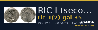 RIC I (second edition) Galba 35 — CANOA