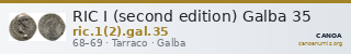 RIC I (second edition) Galba 35 — CANOA