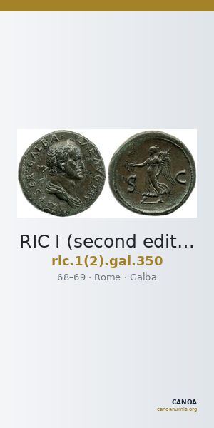 RIC I (second edition) Galba 350 — CANOA