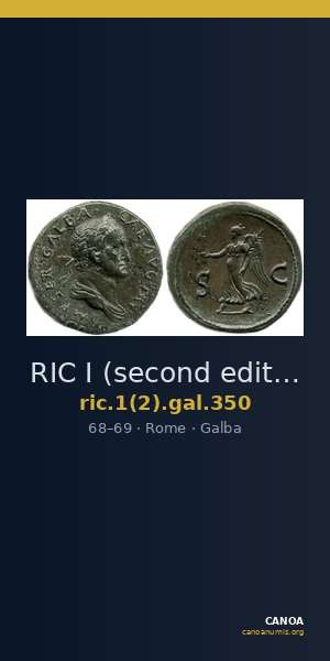 RIC I (second edition) Galba 350 — CANOA