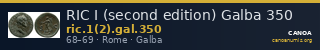 RIC I (second edition) Galba 350 — CANOA