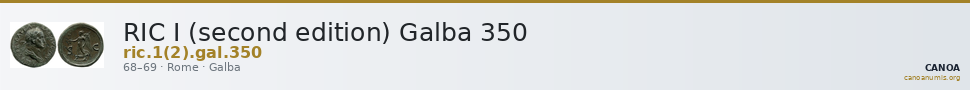 RIC I (second edition) Galba 350 — CANOA