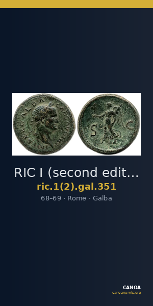 RIC I (second edition) Galba 351 — CANOA