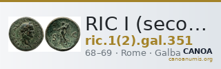 RIC I (second edition) Galba 351 — CANOA