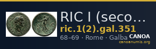 RIC I (second edition) Galba 351 — CANOA