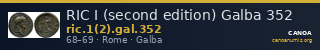 RIC I (second edition) Galba 352 — CANOA