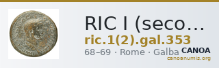 RIC I (second edition) Galba 353 — CANOA