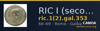 RIC I (second edition) Galba 353 — CANOA
