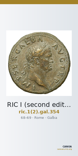RIC I (second edition) Galba 354 — CANOA