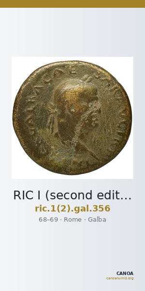 RIC I (second edition) Galba 356 — CANOA