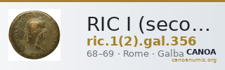 RIC I (second edition) Galba 356 — CANOA